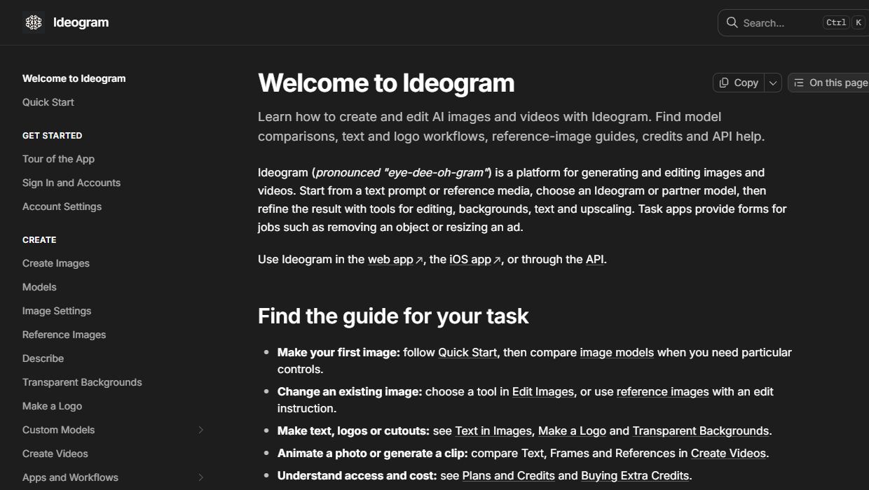 Ideogram — снимок сайта